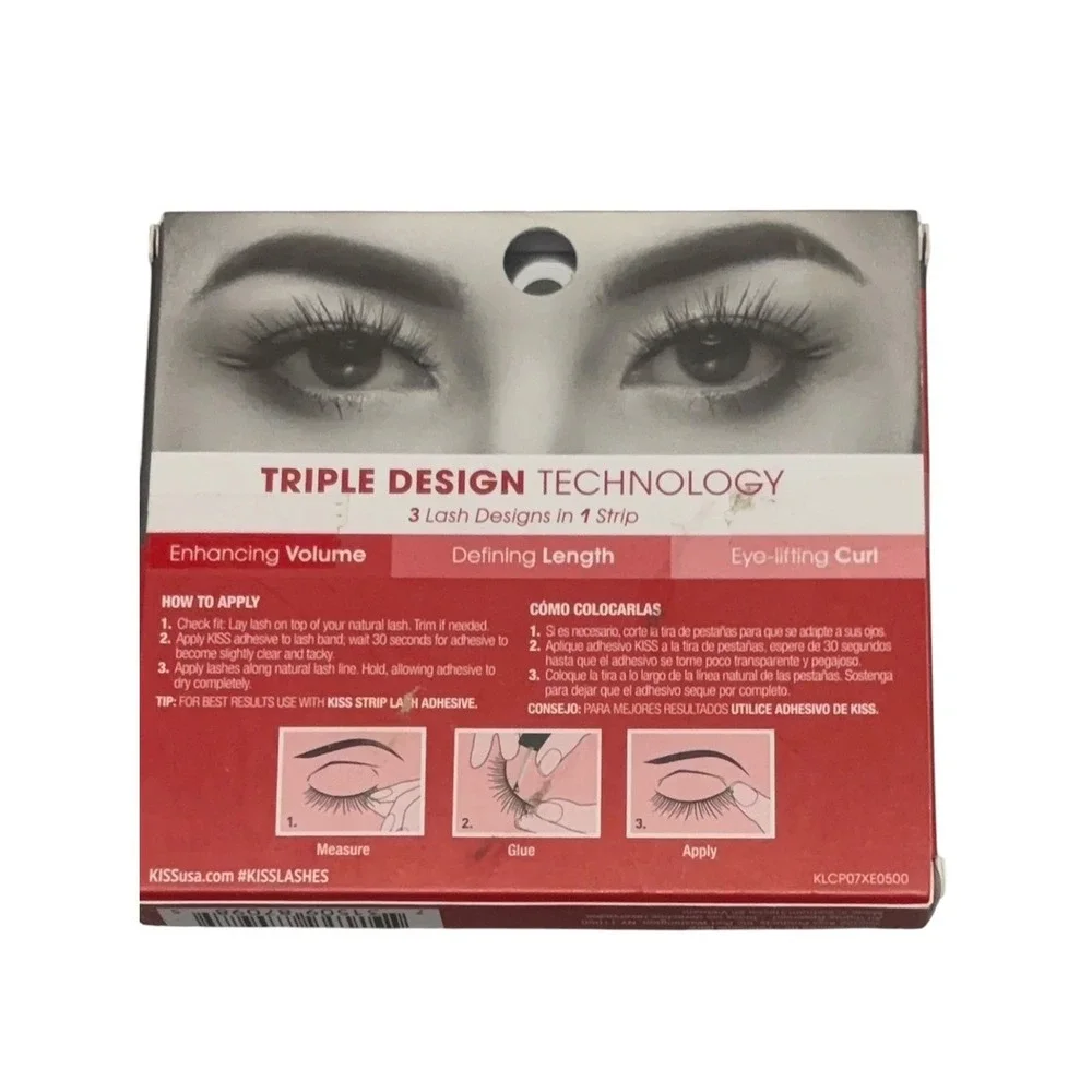 KISS Lash Couture Triple Push-Up Collection 3D Volume False Eyelashes Teddy